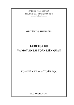 Luận văn Lưới tọa độ và một số bài toán liên quan