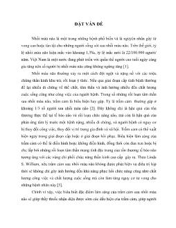 Luận văn Nghiên cứu đặc điểm lâm sàng và một số yếu tố liên quan đến trầm cảm ở bệnh nhân sau nhồi máu não