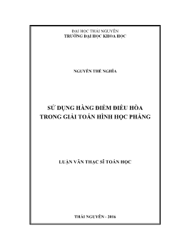 Luận văn Sử dụng hàng điểm điều hòa trong giải toán hình học phẳng