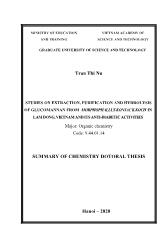 Studies on extraction, purification and hydrolysis of glucomannan from morphophalluskonjack.koch in Lamdong,vietnamanditsanti - Diabeticactivities