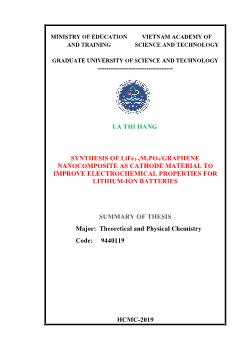 Synthesis of life1 - Xmxpo4 / graphene nanocomposite as cathode material to improve electrochemical properties for lithium - ion batteries