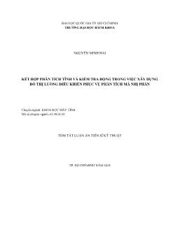 Tóm tắt Luận án Kết hợp phân tích tĩnh và kiểm tra động trong việc xây dựng đồ thị luồng điều khiển phục vụ phân tích mã nhị phân