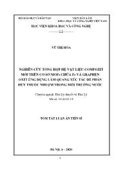 Tóm tắt Luận án Nghiên cứu tổng hợp hệ vật liệu compozit mới trên cơ sở mofs chứa fe và graphen oxit ứng dụng làm quang xúc tác để phân hủy thuốc nhuộm trong môi trường nước