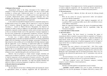 A study on the impacts of organizational culture on employee engagement with the organization in Vietnamese enterprises