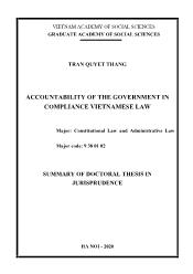 Accountability of the government in compliance vietnamese law