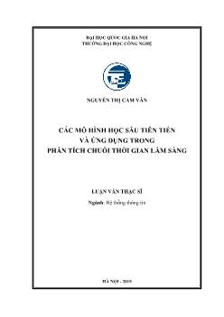 Các mô hình học sâu tiên tiến và ứng dụng trong phân tích chuỗi thời gian lâm sàng