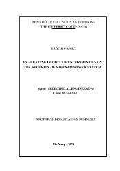 Evaluating impact of uncertainties on the security of Vietnam power system