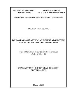 Improving some artificial immune algorithms for network intrusion detection