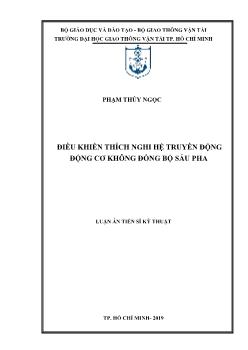 Luận án Điều khiển thích nghi hệ truyền động động cơ không đồng bộ sáu pha