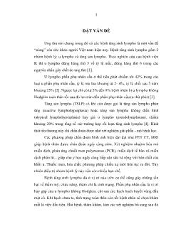 Luận văn Nghiên cứu đặc điểm lâm sàng, cận lâm sàng, kết quả điều các bệnh tăng sinh lympho phần phụ nhãn cầu