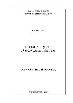 Luận văn Tứ giác ngoại tiếp và các vấn đề liên quan