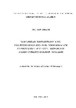 Nonlinear distortions and countermeasures for performance improvements in contemporary radio communication systems