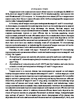 Research of neo-Adjuvant TC chemotherapy regimen result and expression rates of some markers related to tongue cancer at stages III and IV (M0)”