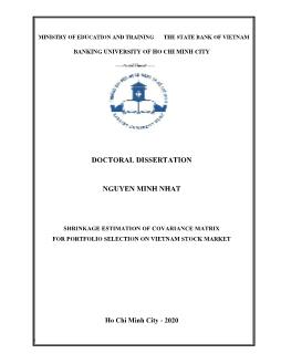 Shrinkage estimation of covariance matrix for portfolio selection on vietnam stock market