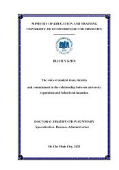 The roles of student trust, identity and commitment in the relationship between university reputation and behavioral intention