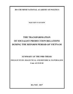 The transformation of socialist production relations during the reform period of Vietnam