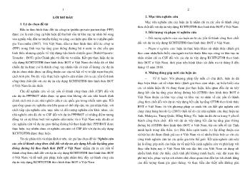 Tóm tắt Luận án Nghiên cứu các yếu tố thành công then chốt đối với dự án xây dựng kết cấu hạ tầng giao thông đường bộ theo hình thức bot ở Việt Nam