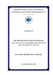 Tóm tắt Luận án The organizational diagnosis model: The case of local government organizations in Ho Chi Minh city, Vietnam