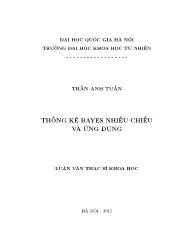 Tóm tắt Luận văn Thống kê bayes nhiều chiều và ứng dụng