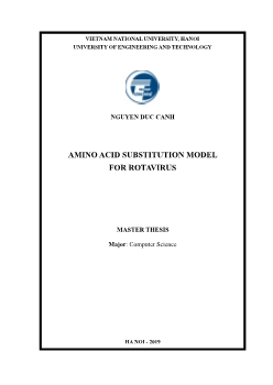 Amino acid substitution model for rotavirus