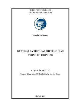 Luận văn Kỹ thuật đa truy cập phi trực giao trong hệ thống 5G