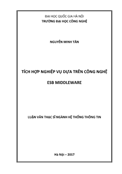 Luận văn Tích hợp nghiệp vụ dựa trên công nghệ esb middleware