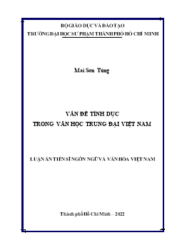 Luận án Vấn đề tính dục trong văn học trung đại Việt Nam