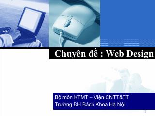 Bài giảng Thiết kế Web với DreamWeaver