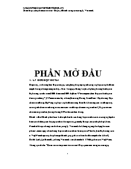 Báo cáo Thực hành Chiến lược sản phẩm sữa nước. Bí quyết thành công của công ty Vinamilk