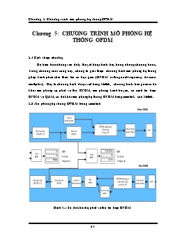 Giáo trình Kỹ thuật truyền thông - Chương 5: Chương trình mô phỏng hệ thống OFDM