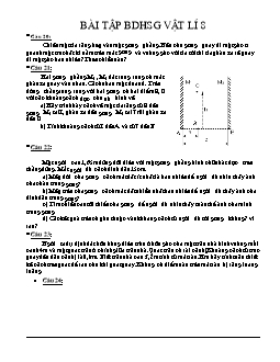 Bài tập bồi dưỡng học sinh giỏi Vật lí Lớp 8 (Có hướng dẫn giải)