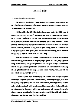 Chuyên đề Nâng cao hiệu qủa hoạt động của Uỷ ban nhân dân phường Đằng Hải - Hải An - Hải Phòng