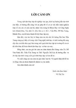 Đề tài Đánh giá hiện trạng chất lượng nước Sông Dinh Ninh Hòa bằng chỉ số chất lượng nước (WQI) và đề xuất khả năng sử dụng hợp lý