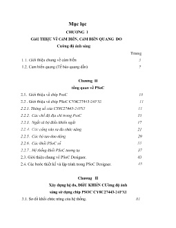 Đề tài Xây dựng hệ đo điều khiển cường Đồ ánh sáng dùng PSOC