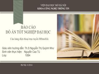 Đồ án Cửa hàng điện thoại trực tuyến MSmobile