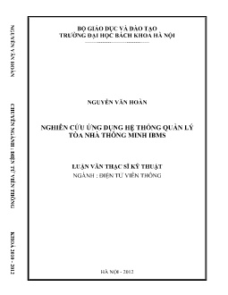 Luận văn Nghiên cứu ứng dụng hệ thống quản lý tòa nhà thông minh IBMS