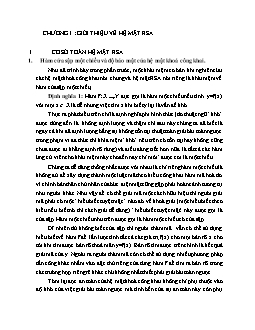 Tài liệu Giới thiệu về hệ mật RSA
