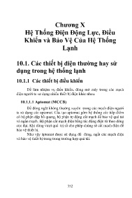 Tài liệu Hệ thống điện động lực, điều khiển và bảo vệ của hệ thống lạnh