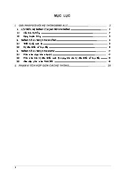 Thuyết minh Kỹ thuật hệ thống IBMS - ALC