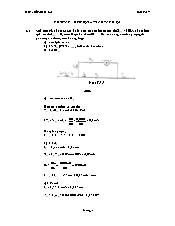 Bài tập kỷ thuật Đo lường điện