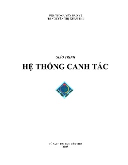 Giáo trình Hệ thống canh tác (Phần 1+2)