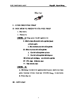 SKKN Xây dựng hệ thống câu hỏi trắc nghiệm khách quan nhiều lựa chọn phần sinh học tế bào