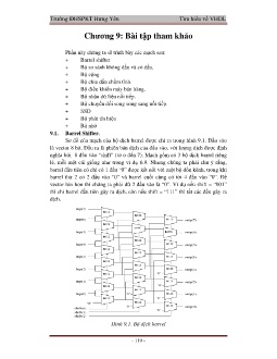 Tài liệu Tìm hiểu về VHDL - Chương 9 Bài tập tham khảo