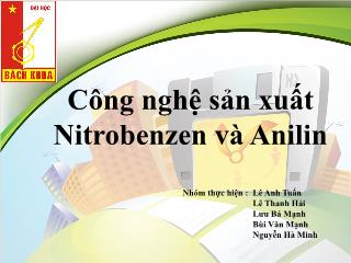 Thuyết trình Công nghệ sản xuất Nitrobenzen và Anilin