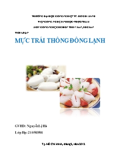 Tiểu luận Mực trái thông đông lạnh