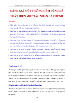 Bài giảng Đánh giá một thử nghiệm dùng để phát hiện một tác nhân gây bệnh