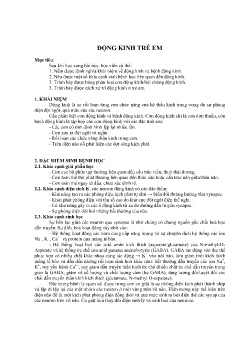 Bài giảng Động kinh trẻ em