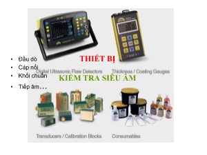 Bài giảng Thiết bị kiểm tra siêu âm